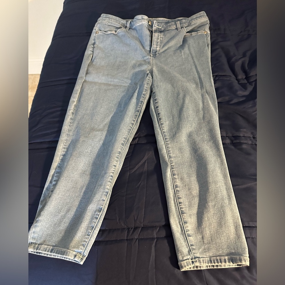 Crop light blue jeans from Talbots